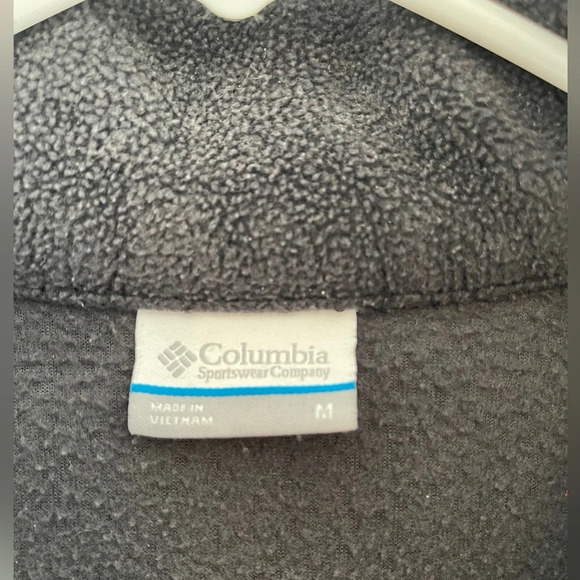 Columbia Black Fleece Jacket w/ Pink Breast Cancer Ribbon Women’s Size Medium - Picture 6 of 15